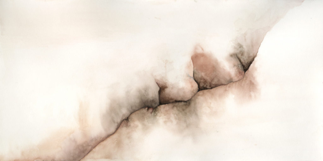 creases, 12 x 24 unframed, original watercolor on paper, $250, prints available for $75